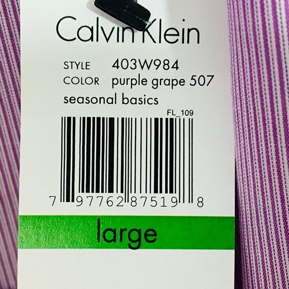 Calvin Klein Infinite Cool No-Iron Shirt - L - NWT - Picture 6 of 7